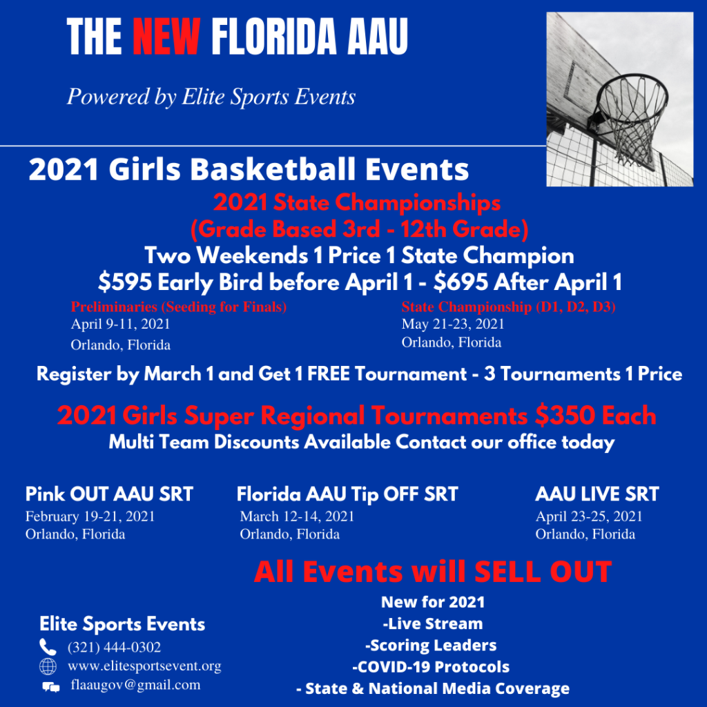 Florida AAU Announces 2021 Tournament Schedule - Jr. All-Star Basketball