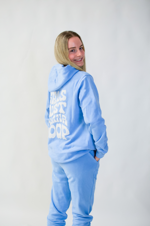 GIRLS JUST WANNA HOOP HOODIE - BLUE